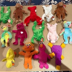 Vibrant Plush Animal Collection